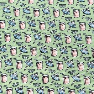 Vineyard Vines Silk Sash Pastel Green Cocktail Head Scarf Hair Tie Belt Pink EUC